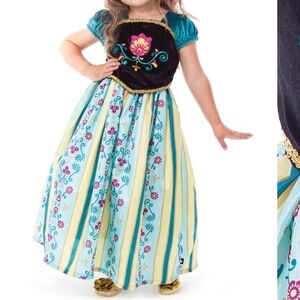 Little Adventures Alpine Coronation Dress, Anna Frozen costume Halloween, large